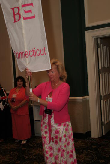 Beta Xi Chapter Flag in Convention Parade Photograph 2, July 2006 (image)