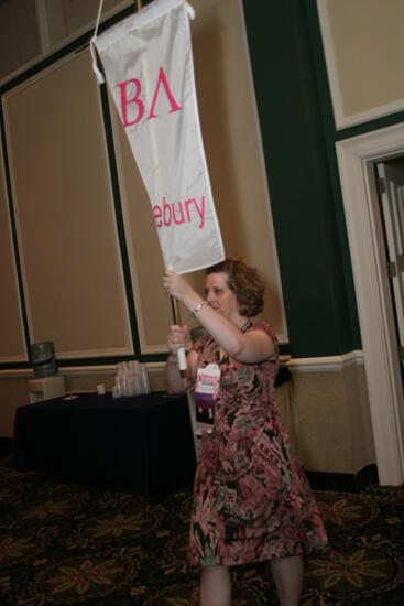 Beta Lambda Chapter Flag in Convention Parade Photograph 2, July 2006 (image)