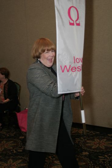 Omega Chapter Flag in Convention Parade Photograph 2, July 2006 (image)