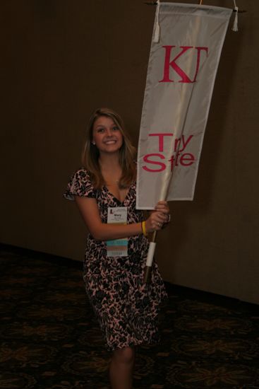 Kappa Gamma Chapter Flag in Convention Parade Photograph 2, July 2006 (image)