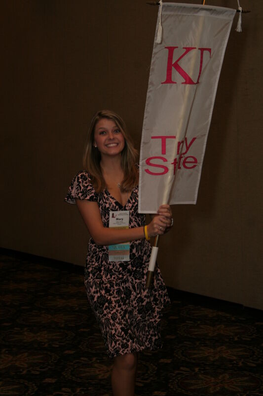 Kappa Gamma Chapter Flag in Convention Parade Photograph 2, July 2006 (Image)