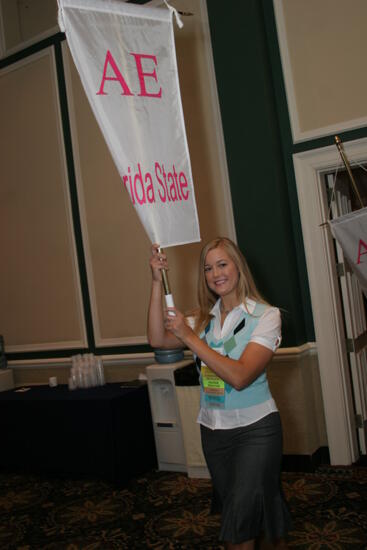 Alpha Epsilon Chapter Flag in Convention Parade Photograph, July 2006 (image)