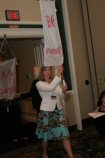 Beta Theta Chapter Flag in Convention Parade Photograph 2, July 2006 (image)