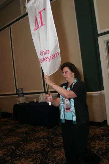 Delta Gamma Chapter Flag in Convention Parade Photograph, July 2006 (image)