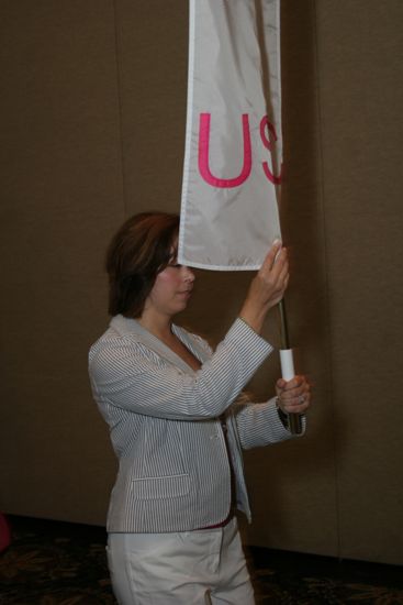 Iota Sigma Chapter Flag in Convention Parade Photograph 2, July 2006 (image)