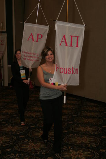 Alpha Pi Chapter Flag in Convention Parade Photograph 2, July 2006 (image)