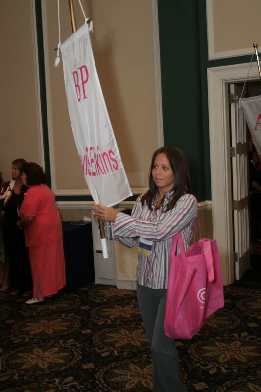 July 2006 Beta Rho Chapter Flag in Convention Parade Photograph Image