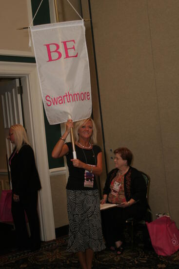 Beta Epsilon Chapter Flag in Convention Parade Photograph 2, July 2006 (image)