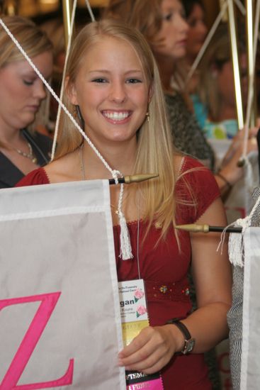 Morgan Kouns Before Convention Parade of Flags Photograph, July 2006 (image)