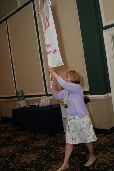 Delta Delta Chapter Flag in Convention Parade Photograph 3, July 2006 (image)