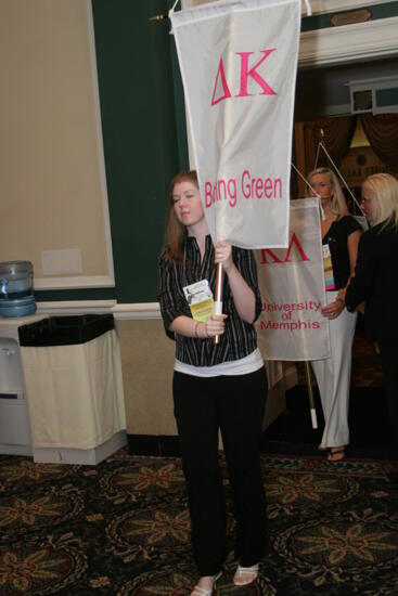 Delta Kappa Chapter Flag in Convention Parade Photograph, July 2006 (image)