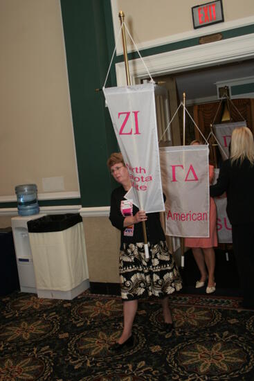 Zeta Iota Chapter Flag in Convention Parade Photograph 2, July 2006 (image)