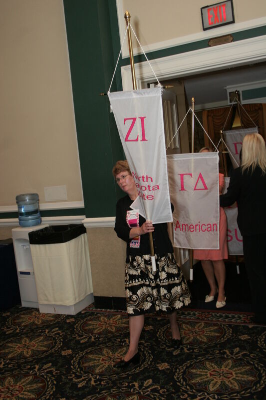 Zeta Iota Chapter Flag in Convention Parade Photograph 2, July 2006 (Image)