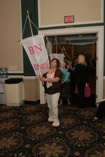 Beta Nu Chapter Flag in Convention Parade Photograph 2, July 2006 (image)