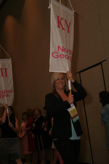 Kappa Upsilon Chapter Flag in Convention Parade Photograph 2, July 2006 (image)