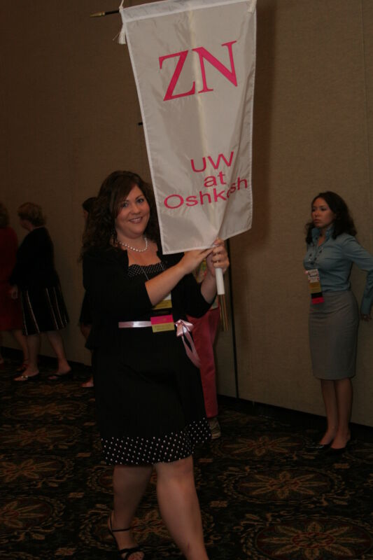 Zeta Nu Chapter Flag in Convention Parade Photograph 2, July 2006 (Image)