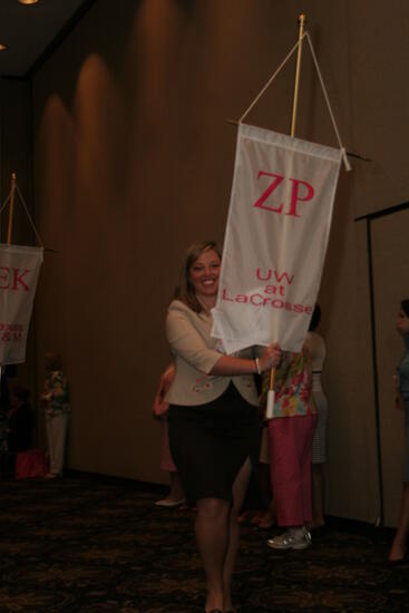 Zeta Rho Chapter Flag in Convention Parade Photograph 2, July 2006 (image)