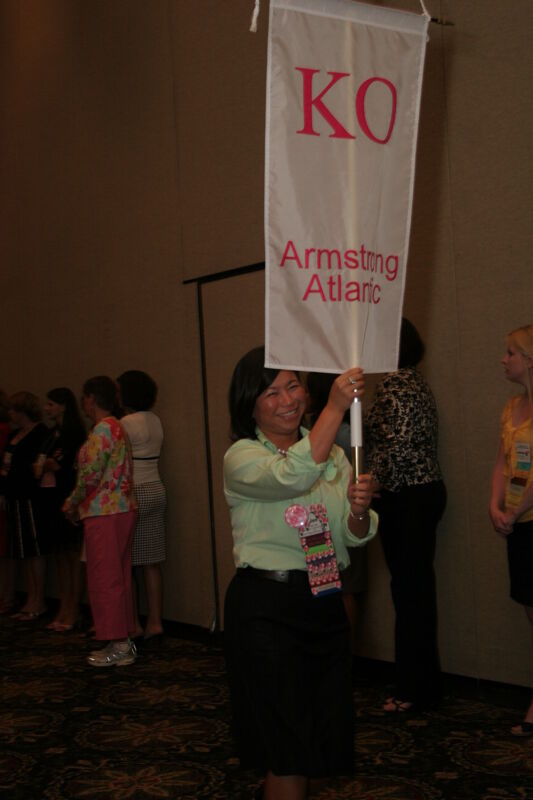 Kappa Omicron Chapter Flag in Convention Parade Photograph 2, July 2006 (Image)