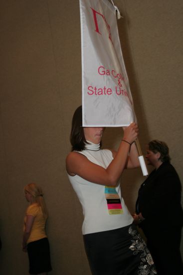 Gamma Sigma Chapter Flag in Convention Parade Photograph 2, July 2006 (image)