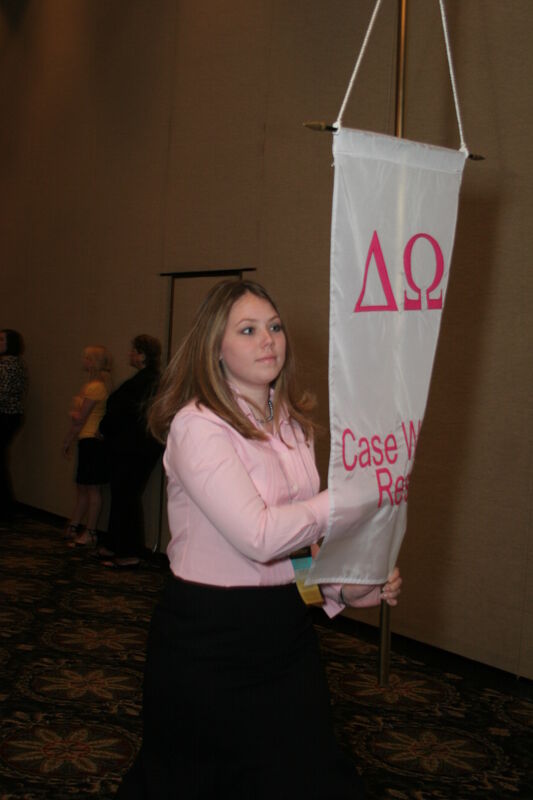 Delta Omega Chapter Flag in Convention Parade Photograph 2, July 2006 (Image)
