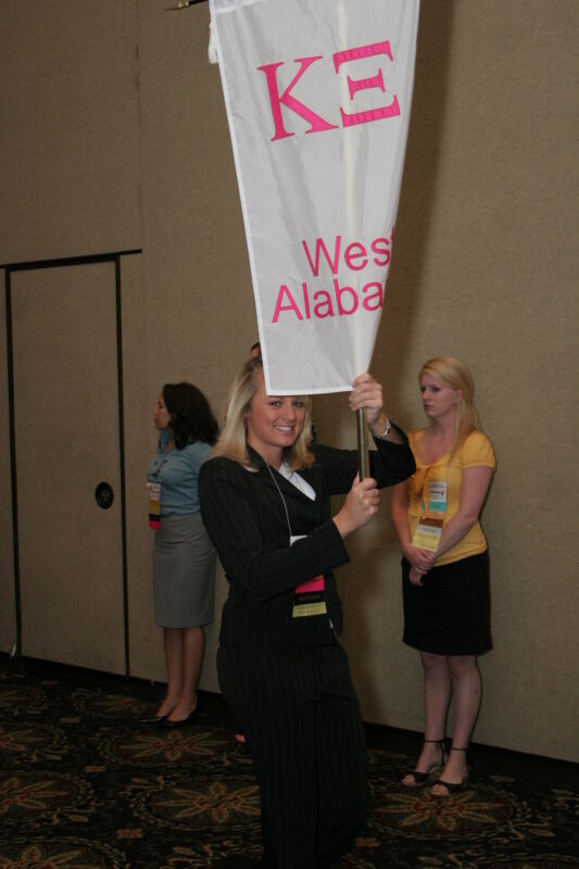July 2006 Kappa Xi Chapter Flag in Convention Parade Photograph Image