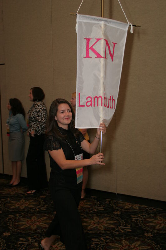 Kappa Nu Chapter Flag in Convention Parade Photograph 2, July 2006 (Image)