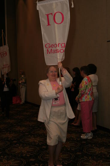 Gamma Omicron Chapter Flag in Convention Parade Photograph 2, July 2006 (image)