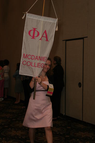 Phi Alpha Chapter Flag in Convention Parade Photograph 2, July 2006 (image)