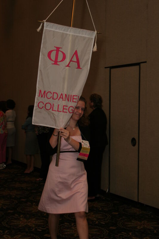Phi Alpha Chapter Flag in Convention Parade Photograph 2, July 2006 (Image)