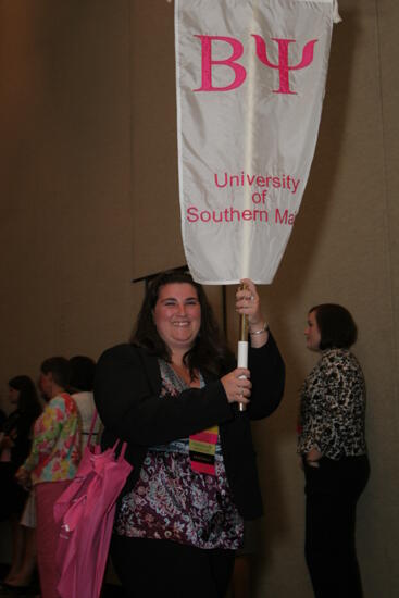 Beta Psi Chapter Flag in Convention Parade Photograph 2, July 2006 (image)