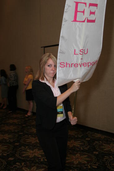 Epsilon Xi Chapter Flag in Convention Parade Photograph 2, July 2006 (image)