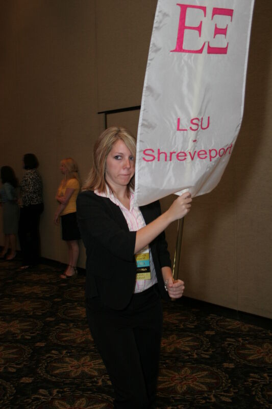 Epsilon Xi Chapter Flag in Convention Parade Photograph 2, July 2006 (Image)