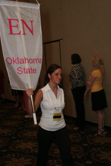 Epsilon Nu Chapter Flag in Convention Parade Photograph 2, July 2006 (image)