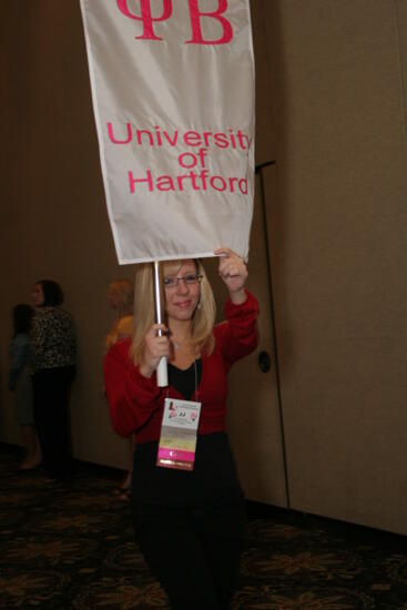 Psi Beta Chapter Flag in Convention Parade Photograph 2, July 2006 (image)