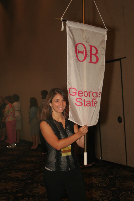 Theta Beta Chapter Flag in Convention Parade Photograph 2, July 2006 (Image)