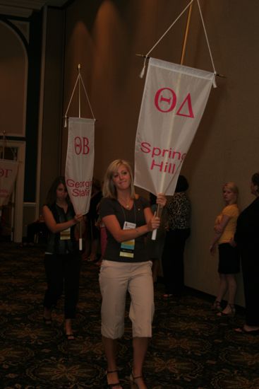 Theta Delta Chapter Flag in Convention Parade Photograph 2, July 2006 (image)