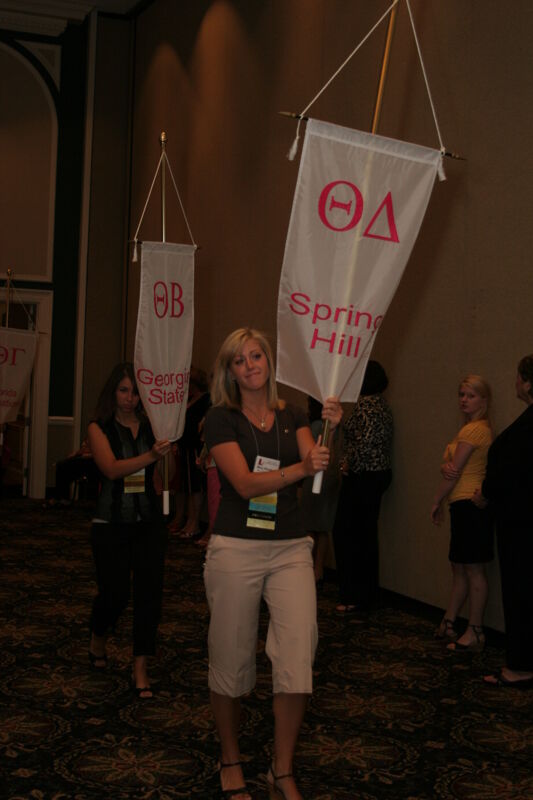 Theta Delta Chapter Flag in Convention Parade Photograph 2, July 2006 (Image)