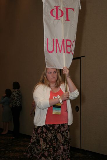 Phi Gamma Chapter Flag in Convention Parade Photograph 2, July 2006 (image)