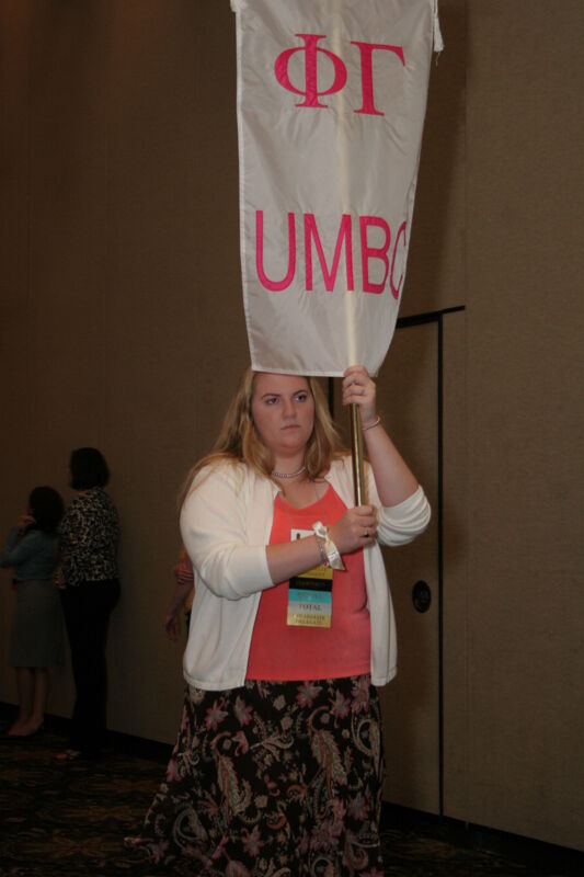 Phi Gamma Chapter Flag in Convention Parade Photograph 2, July 2006 (Image)