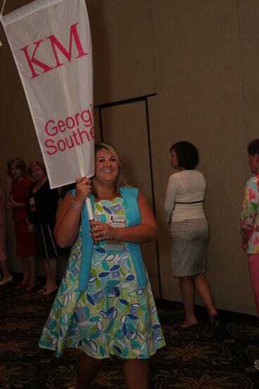 Kappa Mu Chapter Flag in Convention Parade Photograph 2, July 2006 (image)