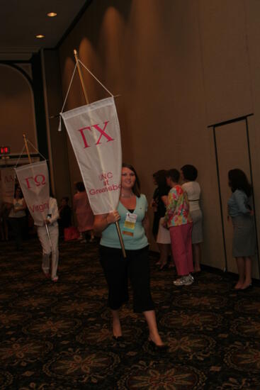 Gamma Chi Chapter Flag in Convention Parade Photograph 2, July 2006 (image)