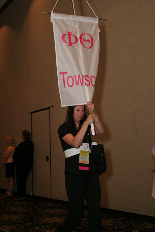 Phi Theta Chapter Flag in Convention Parade Photograph 2, July 2006 (Image)
