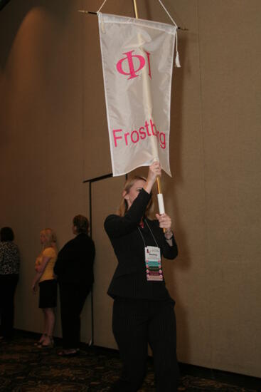 Phi Iota Chapter Flag in Convention Parade Photograph 2, July 2006 (image)