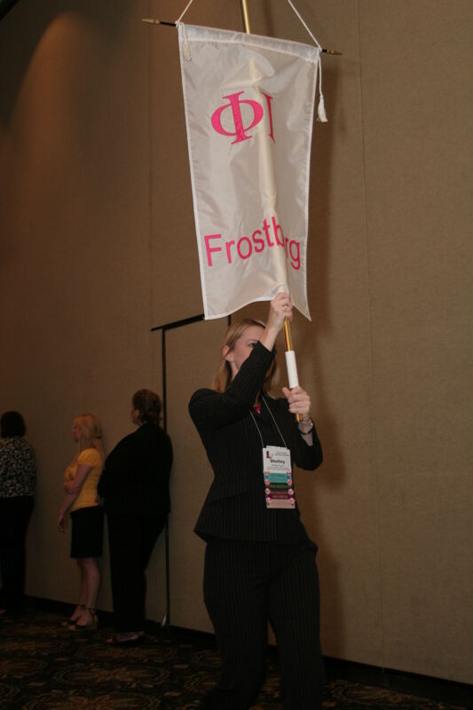Phi Iota Chapter Flag in Convention Parade Photograph 2, July 2006 (Image)