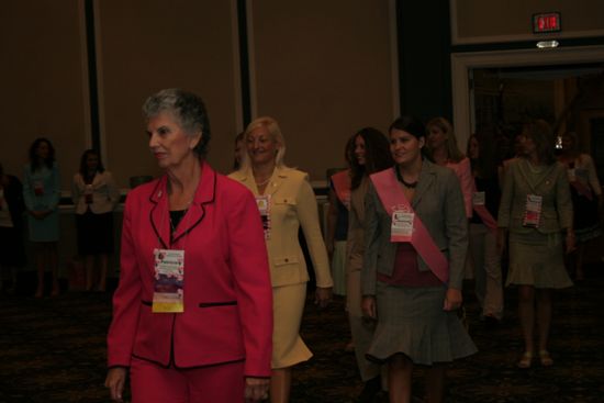 Patricia Sackinger in Convention Parade of Flags Photograph, July 2006 (image)