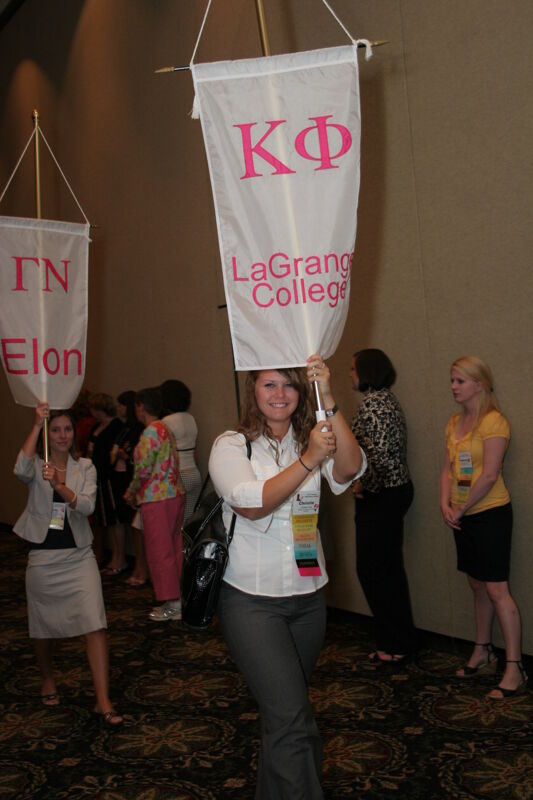 Kappa Phi Chapter Flag in Convention Parade Photograph 2, July 2006 (Image)