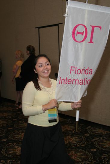 Theta Gamma Chapter Flag in Convention Parade Photograph 2, July 2006 (image)