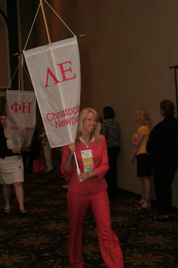 Delta Epsilon Chapter Flag in Convention Parade Photograph 2, July 2006 (image)