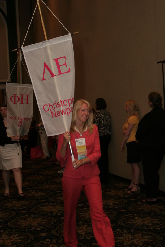 Delta Epsilon Chapter Flag in Convention Parade Photograph 2, July 2006 (Image)