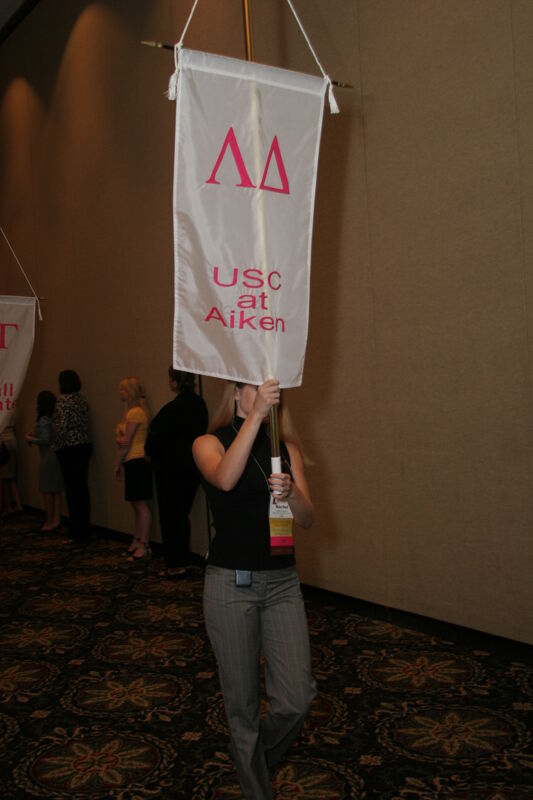 Lambda Delta Chapter Flag in Convention Parade Photograph 2, July 2006 (Image)